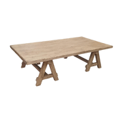 Bleached Elm Coffee Table w/ A-Frame Base
