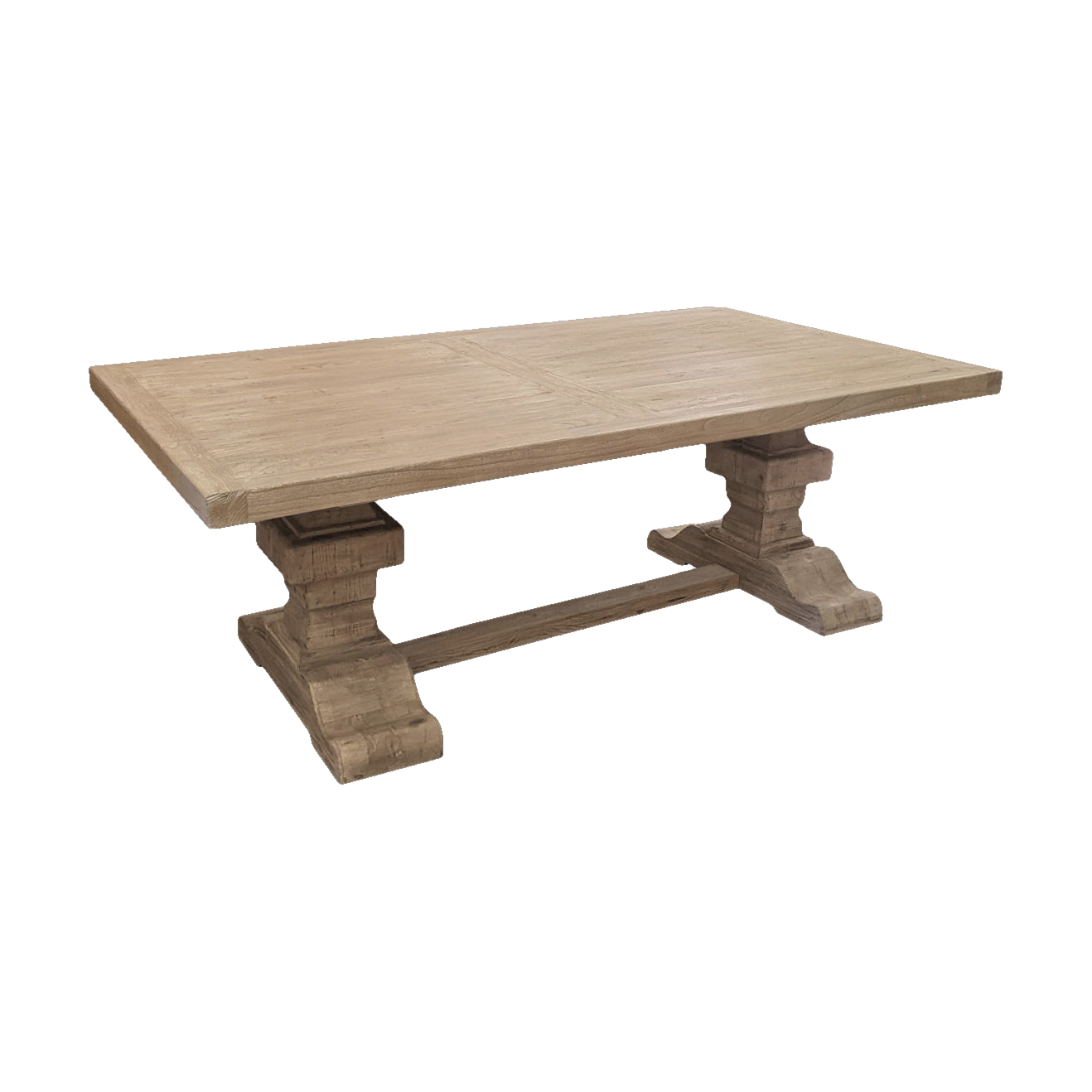 Bleached Old Elm Dining Table Small