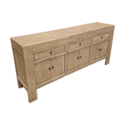 Bleached Old Elm Sideboard 3 Drwr/6 Door