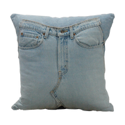 Blue Jeans Throw Pillow