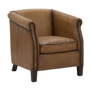 Bourgogne Armchair in Antiqued Buffalo