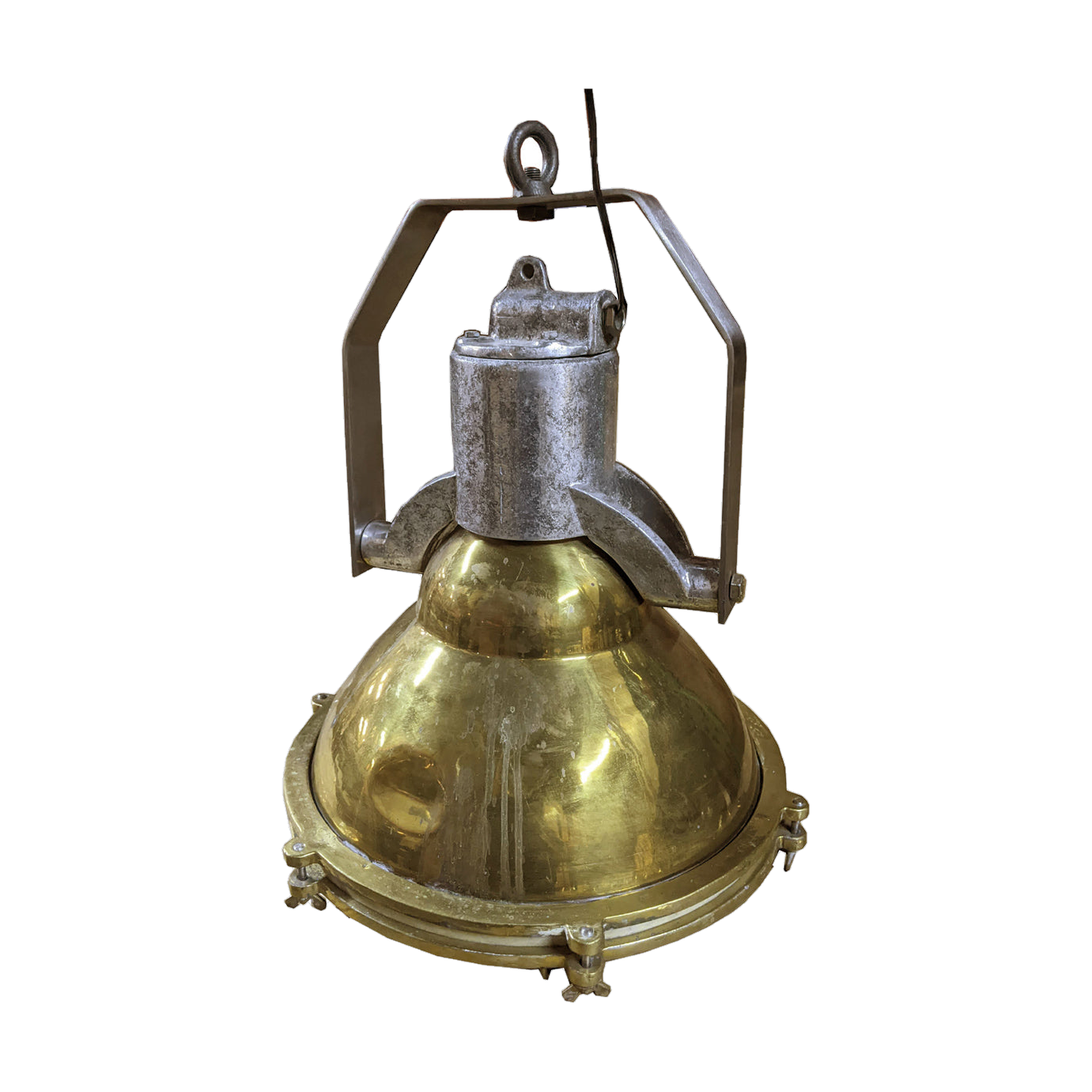 Brass & Aluminum Medium Hanging Light