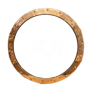 Brass Fixed Round Porthole Mirror