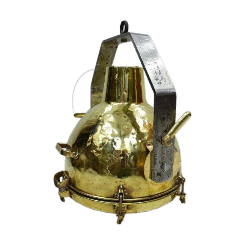 Brass Hanging Light w/Iron Bracket (#29)