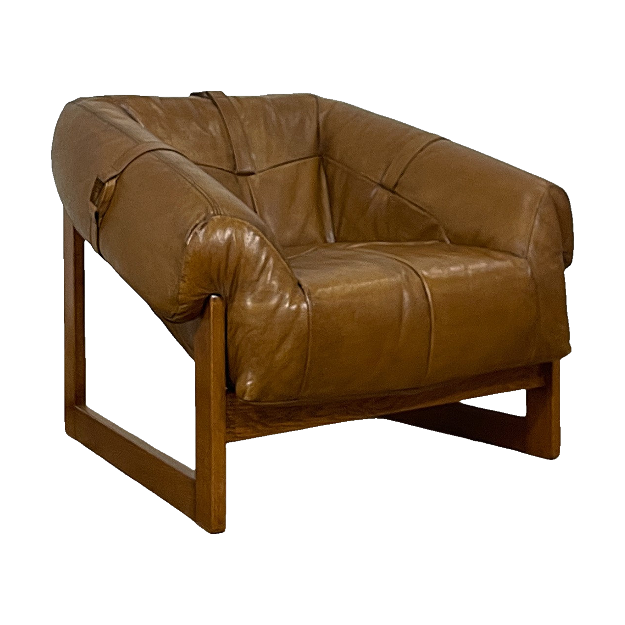 Bruce Armchair in Light Brown