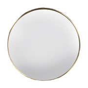 Brushed Steel and Oak Mirror