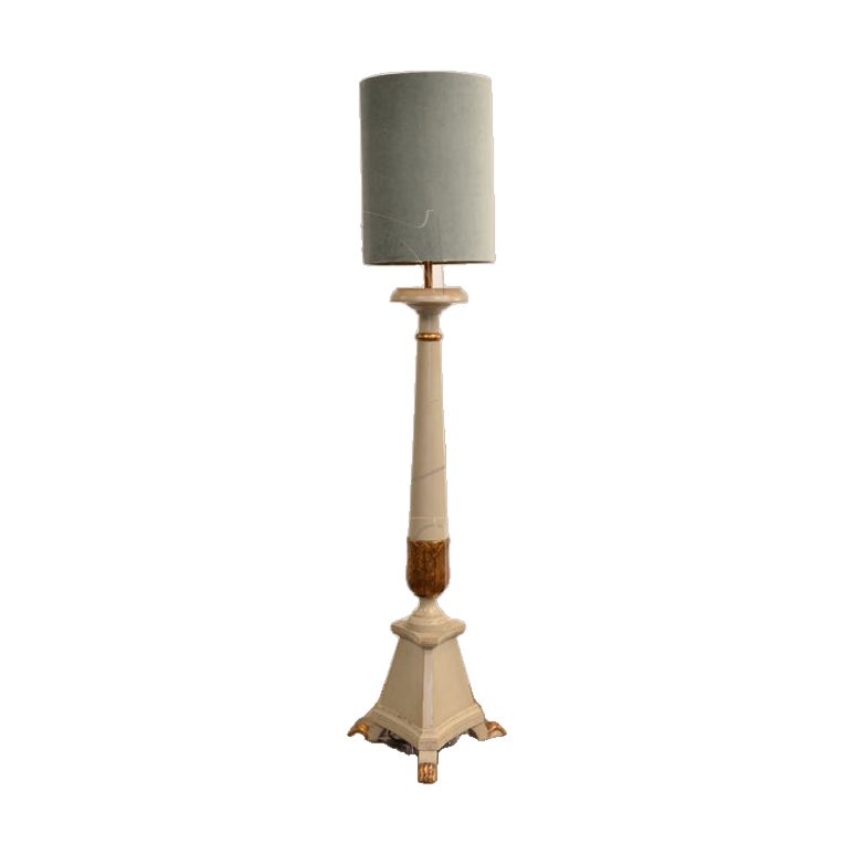 Caldwell Floor Lamp with Velvet Shade