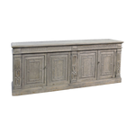 Carved Four Door Four Drawer Sideboard