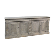 Carved Four Door Four Drawer Sideboard