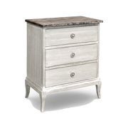 Chest in Greyish-White with Stone Top