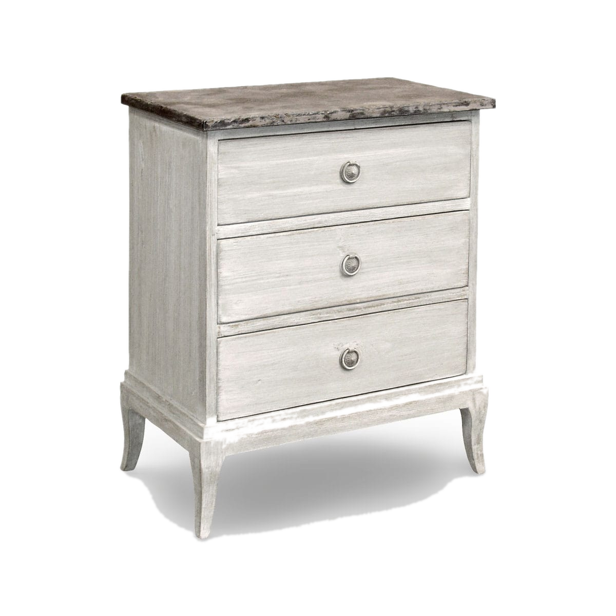 Chest in Greyish-White with Stone Top