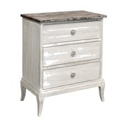 Chest in Greyish-White with Stone Top