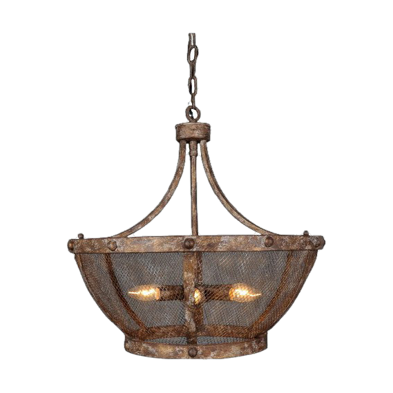 Circular Iron Mesh Lantern