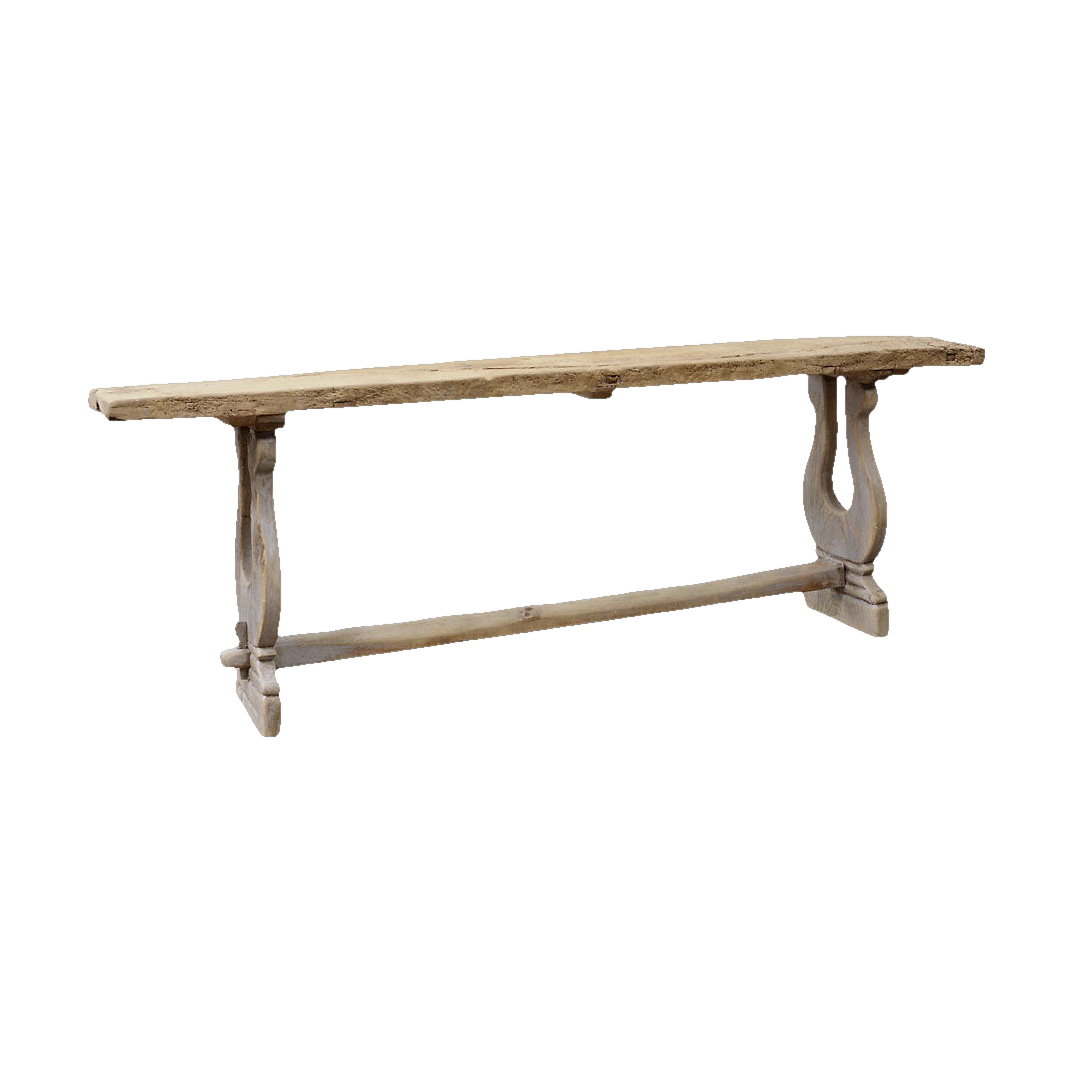 Console Table with Rustic Pine Top