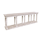 Console with Shelf in Antique White