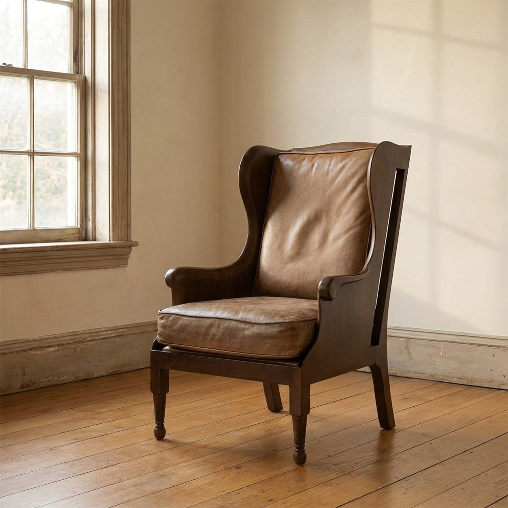 Lifestyle scene featuring Dalston Highback In Antique Buffalo. AI-generated supplementary image; refer to primary product photos for color and material accuracy.