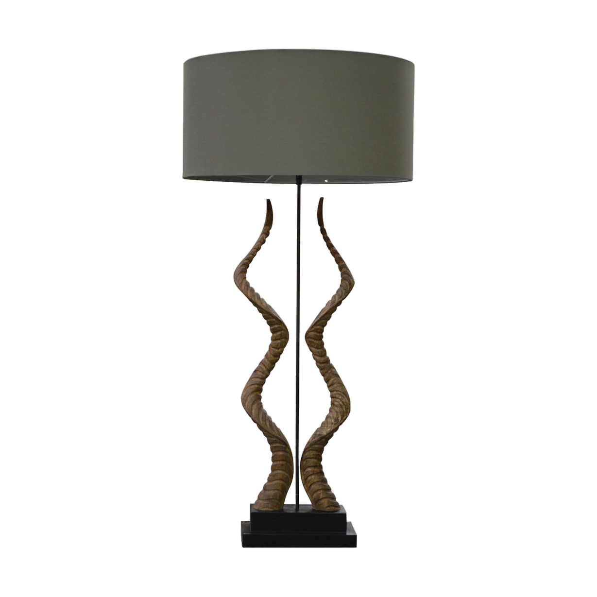 Deux l'Avertisseur Lamp w/ Grey Shade