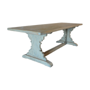 Dining Table in Distressed Light Blue