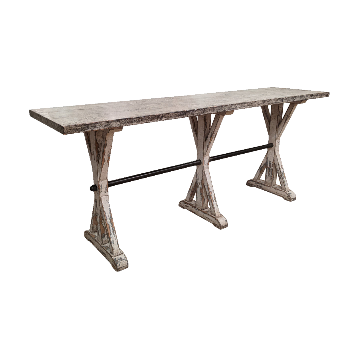 Distressed Bar Height Table