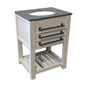Distressed White Single Vanity