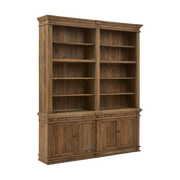 Double Bookcase in Reclaimed Pine
