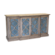 Elm Breakfront Sideboard w/ Zinc Panel
