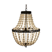 Empire Wooden Bead Chandelier Small