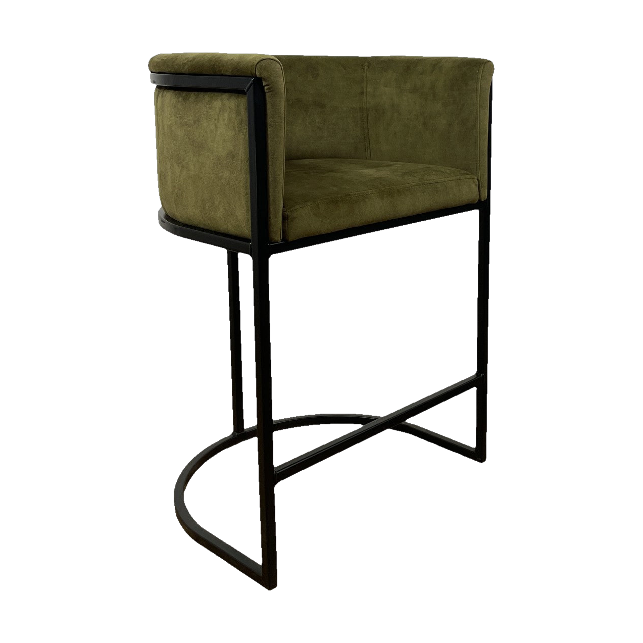 Enrique Counter Chair in Adore Moss