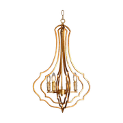 Erada Lantern in Antiqued Gold