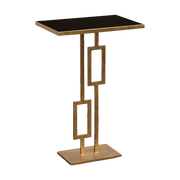 Fitzgerald Side Table w/ Black Marble