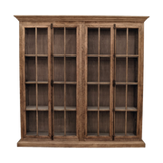 Four Door Bookcase in Natural Old Oak