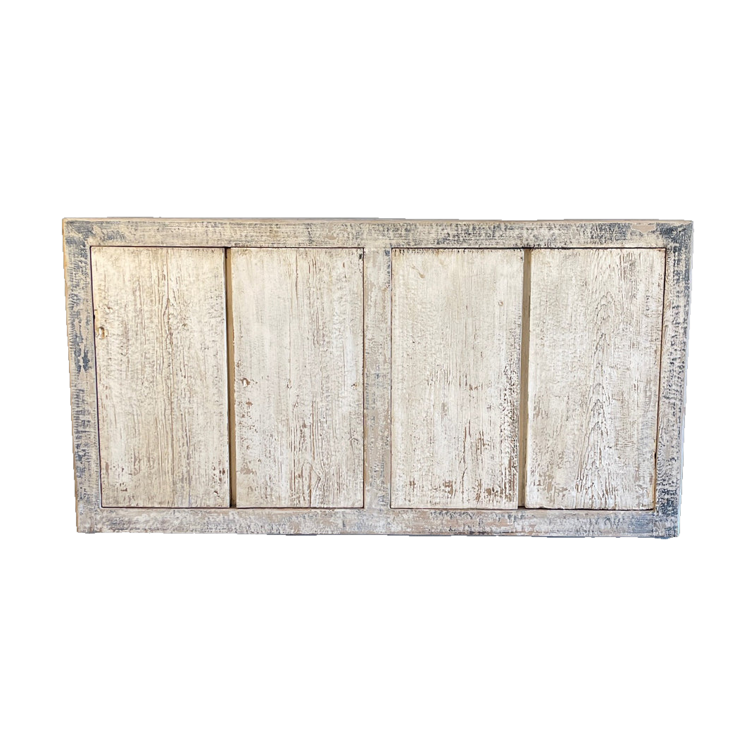 Four Door Cabinet in Distressed Blue