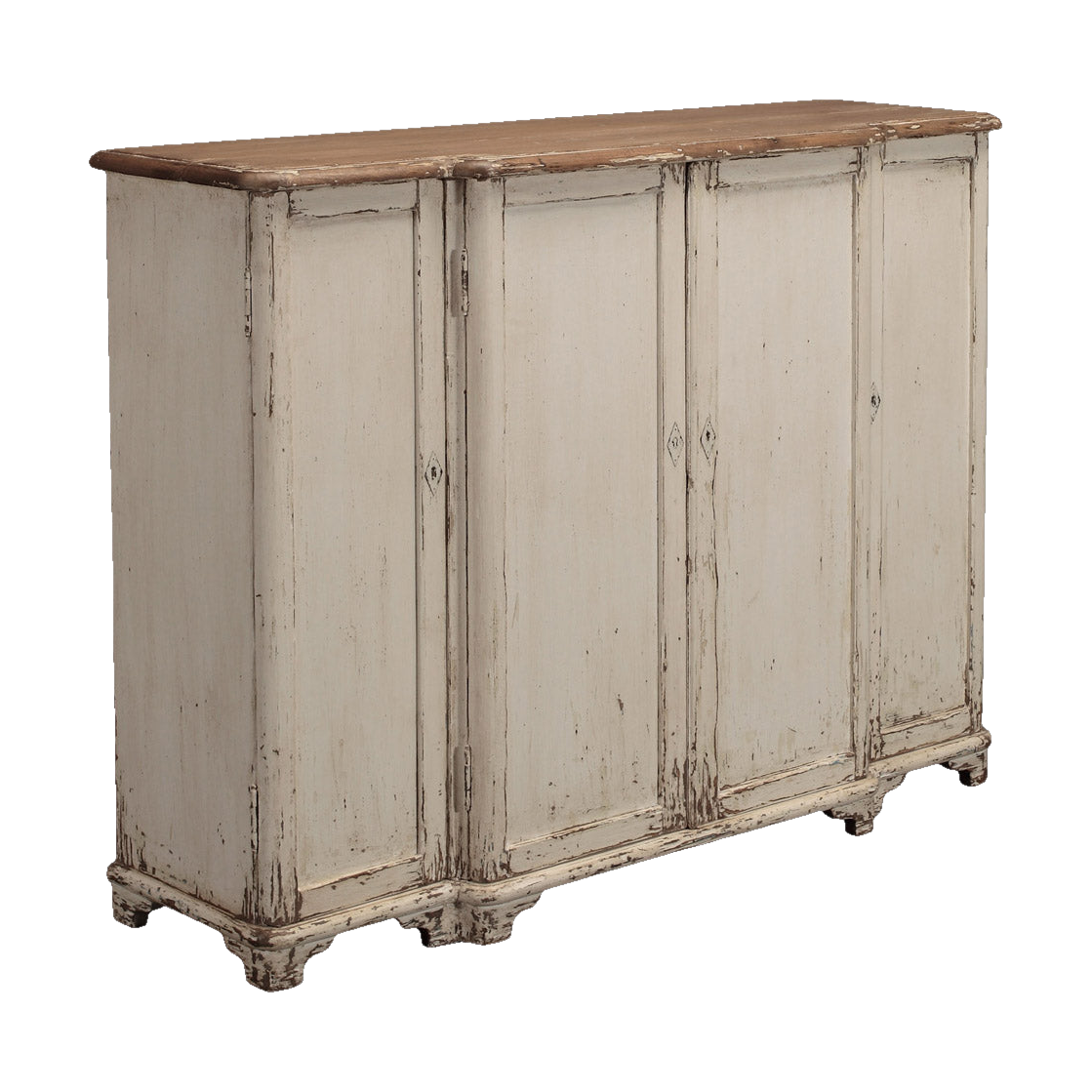 Four Door Server in Antique White