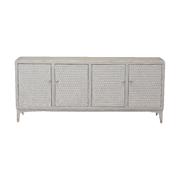 Four Door Server with Scallop Design