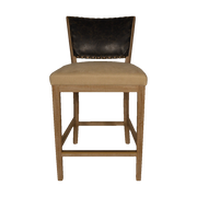 Garcia Counter Chair Black Leather