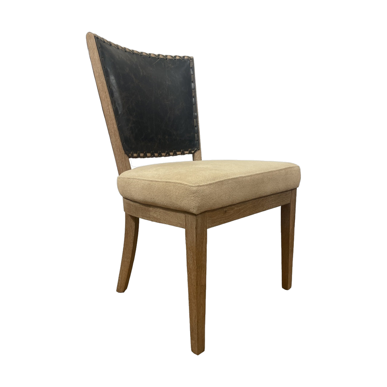 Garcia Side Chair in Black Leather