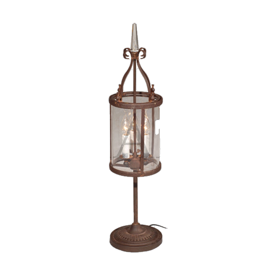 George Table Lamp Antique Rust