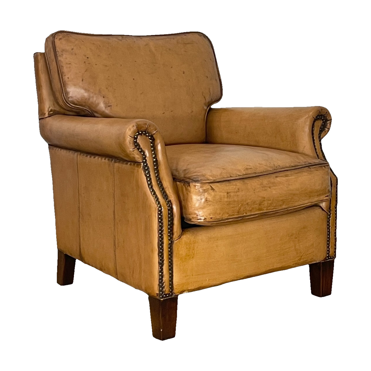Glencoe Armchair in Antiqued Buffalo