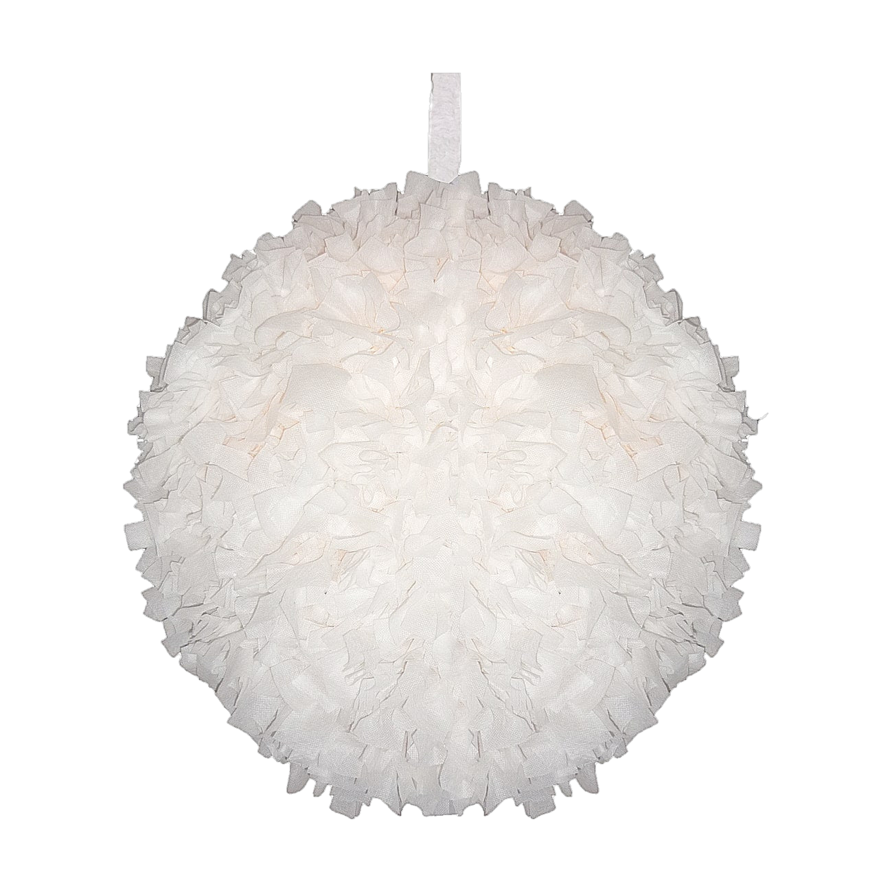 Hanging Gathered Fabric Lamp