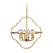 Isna Lantern in Distressed Gold