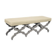 Judith Bench with X-Frame Base