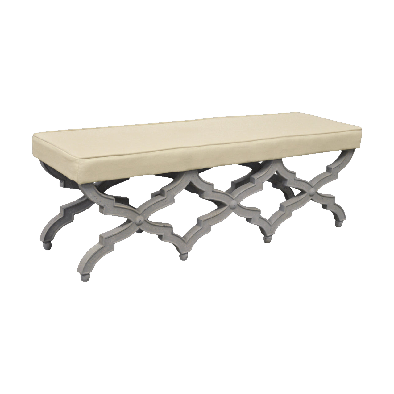Judith Bench with X-Frame Base