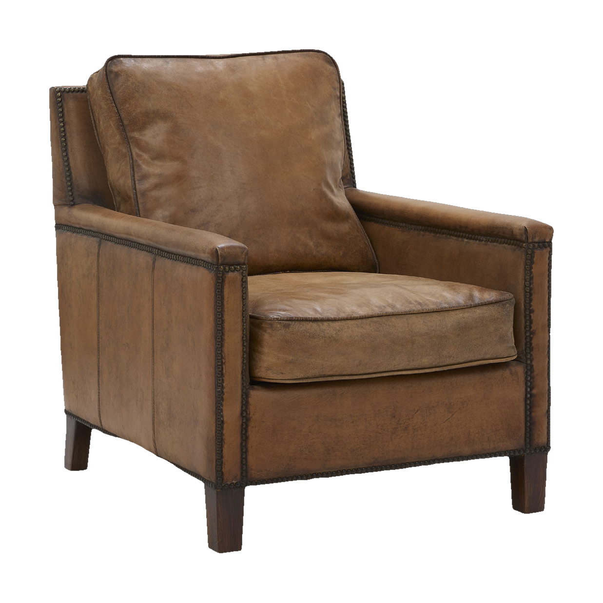 Keswick Club Chair in Antique Buffalo Leather
