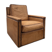 Keswick Swivel Chair in Antique Buffalo
