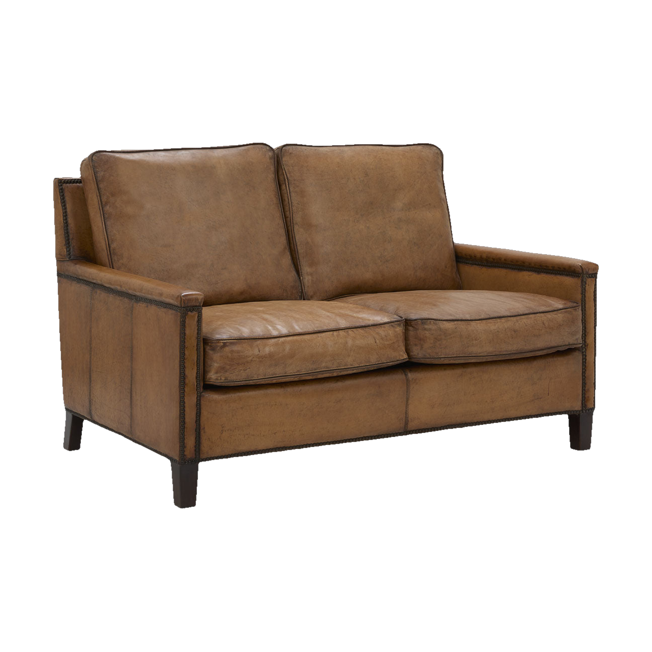 Keswick Two Seater in Antiqued Buffalo