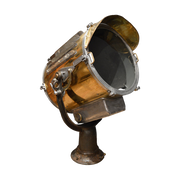 Large Brass Search Light