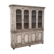 Large Cabinet w/ Glass & Panel Doors
