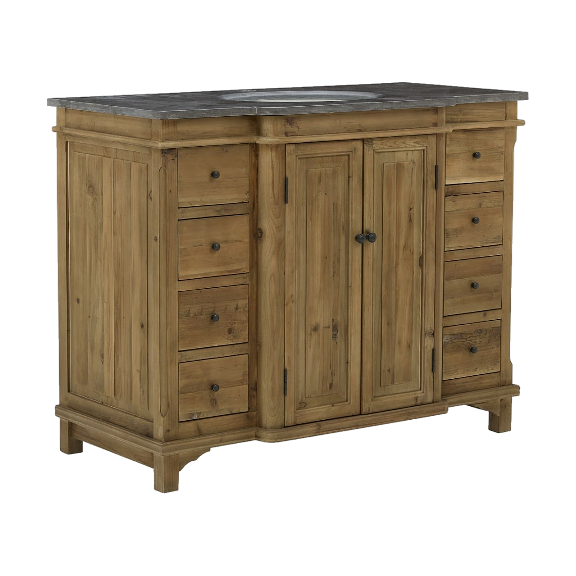 Large Single Vanity Panel Door Natural