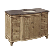 Large Single Vanity Panel Door, Washed