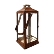 Leather Lantern with Door & Vent